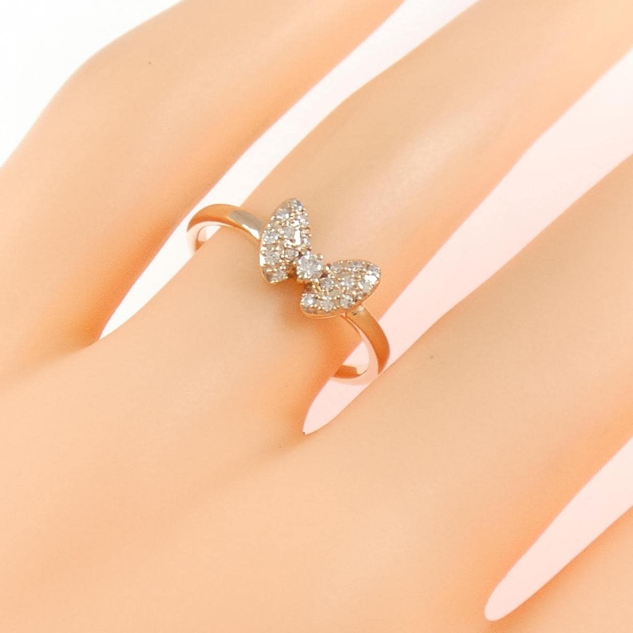 K10PG ダイヤモンド リング 0.10CT