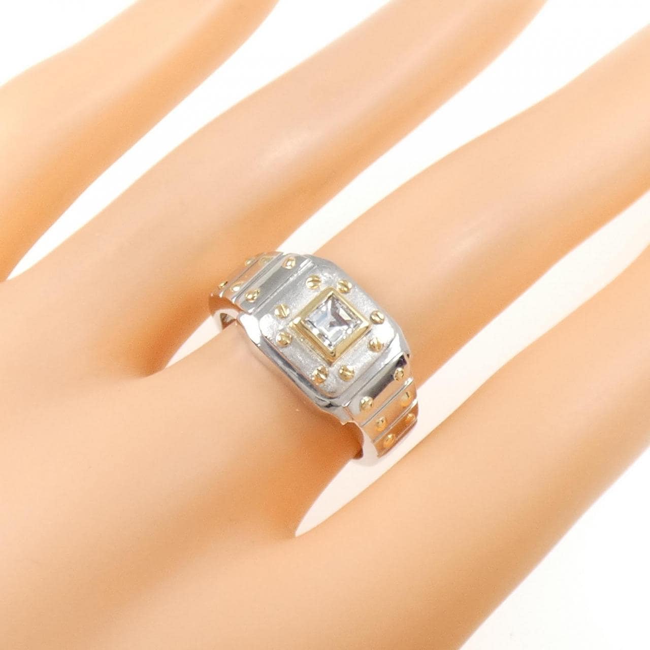 PT900/K18YG ダイヤモンド リング 0.40CT