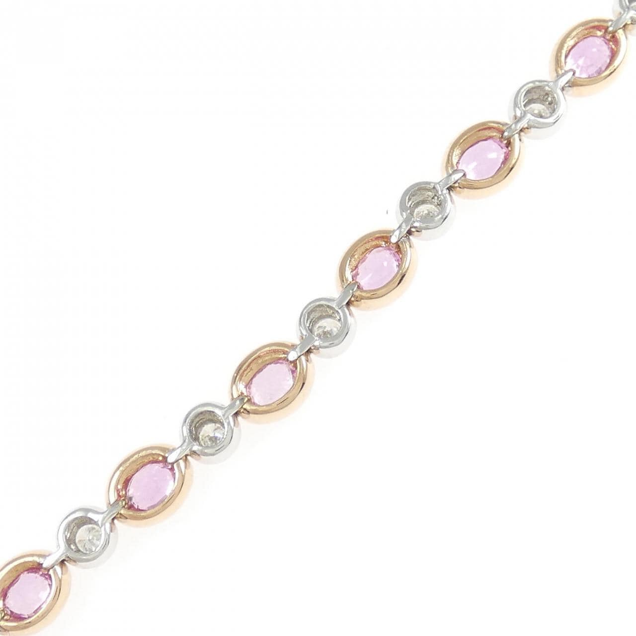 K18PG/K18WG サファイヤ ブレスレット 5.50CT