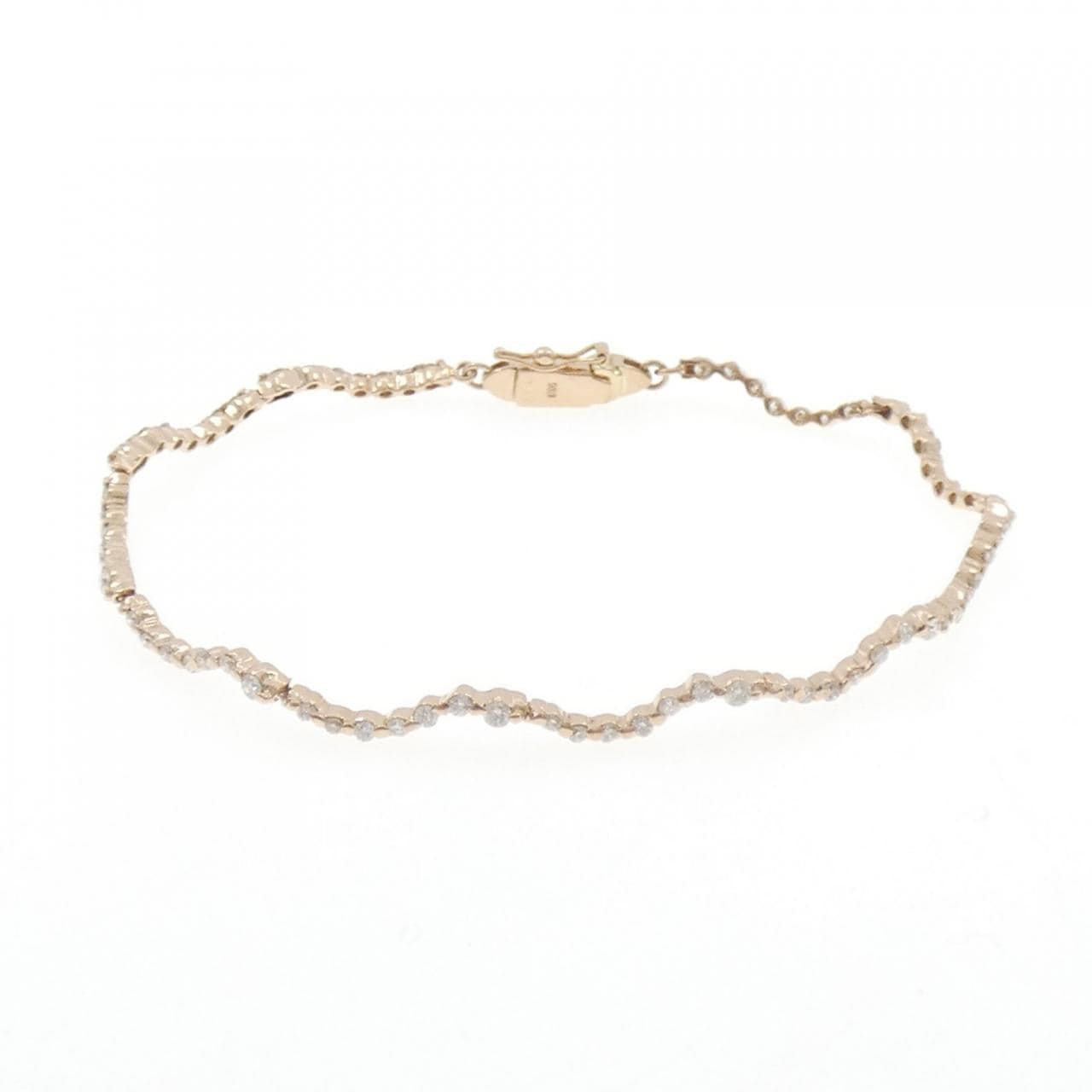 K18PG ダイヤモンド ブレスレット 1.00CT