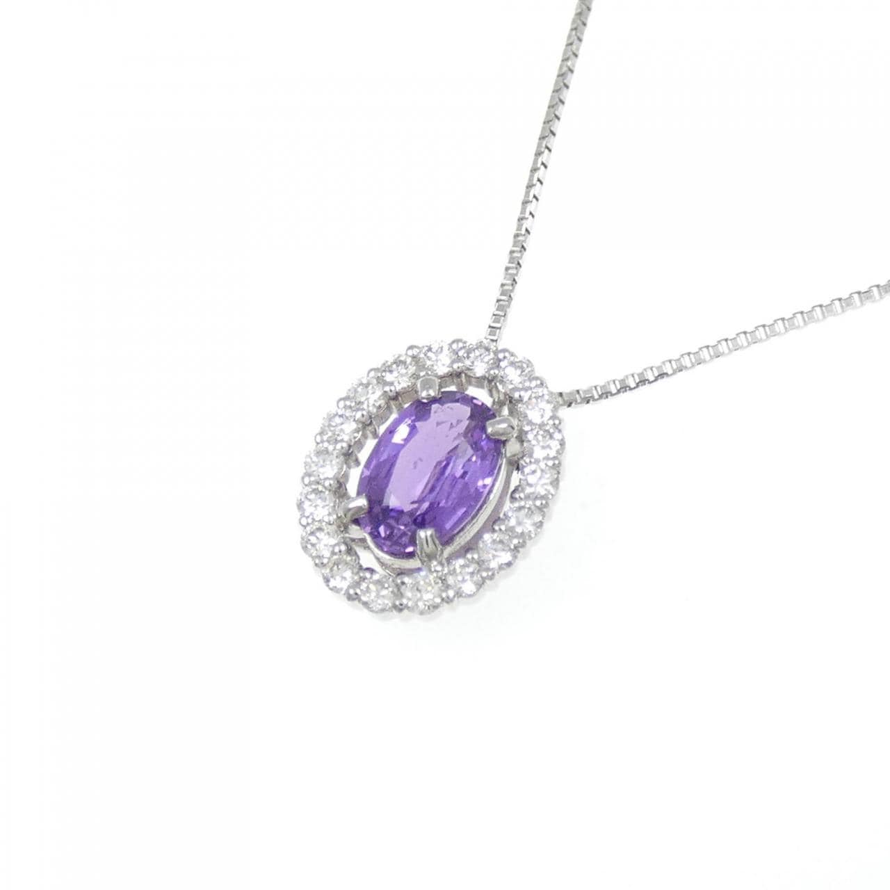 PT900/PT850 サファイヤ ネックレス 0.48CT