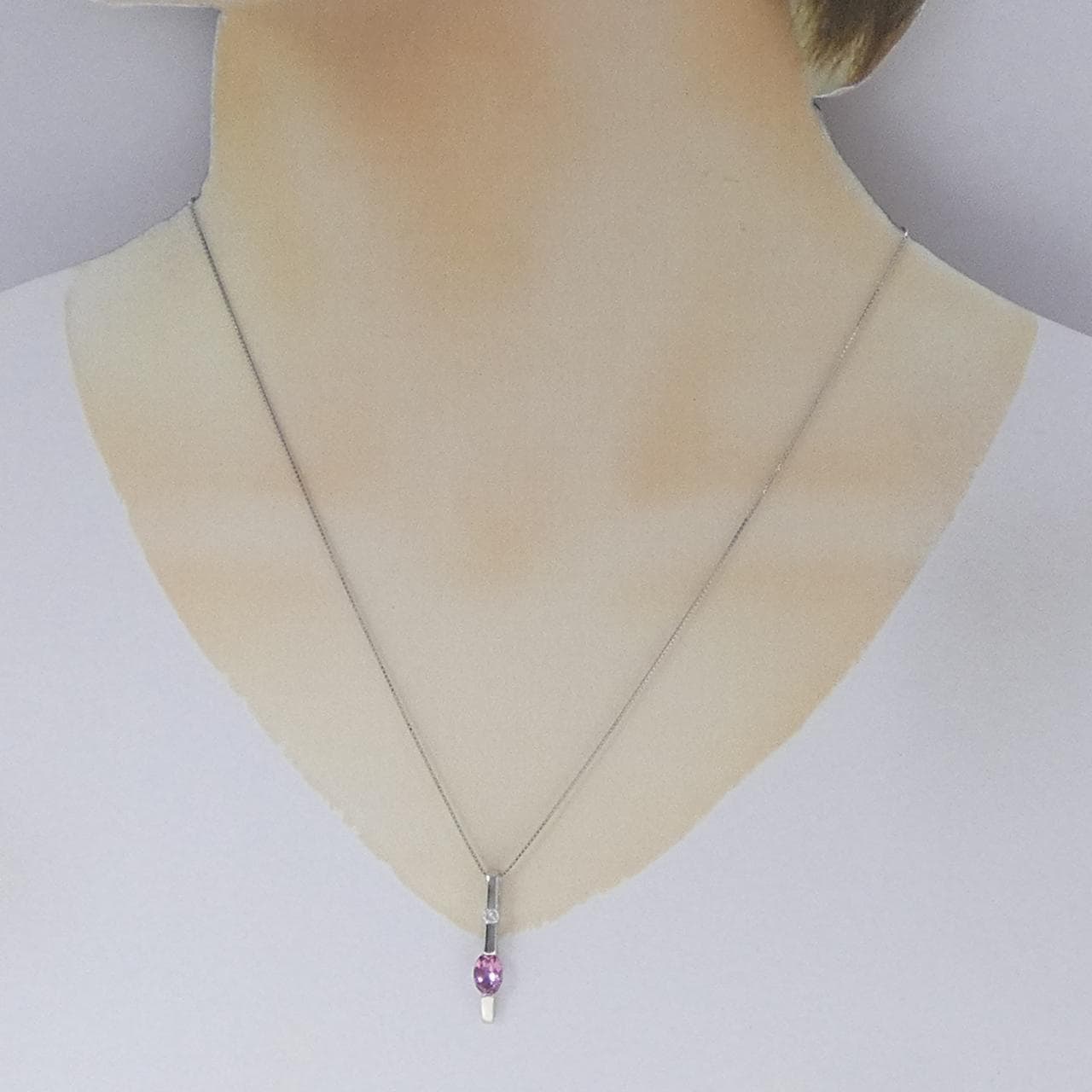 K18WG トルマリン ネックレス 0.66CT