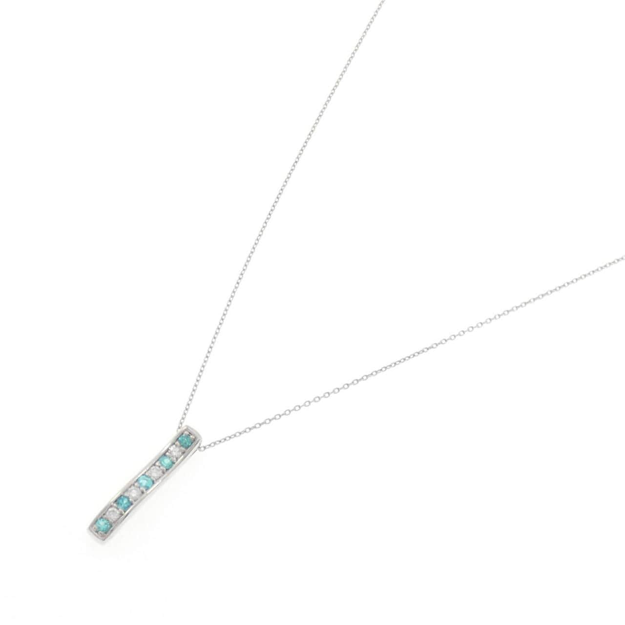 PT900/PT850 パライバトルマリン ネックレス 0.16CT