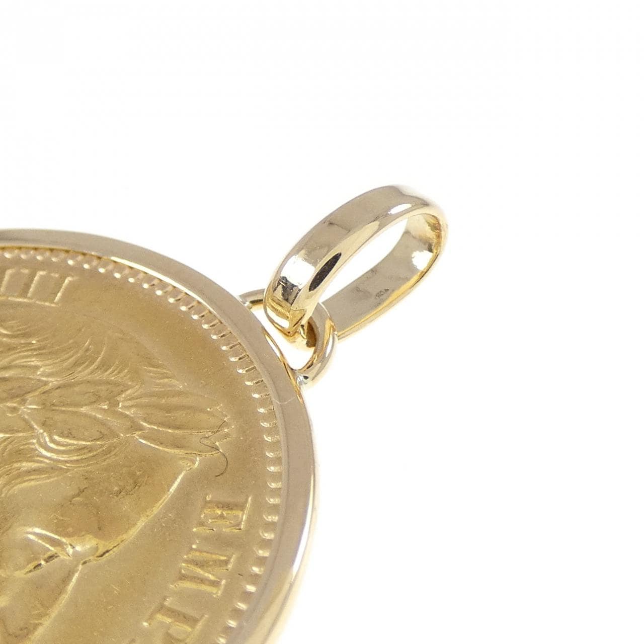 K18YG(枠) コイン ペンダント
