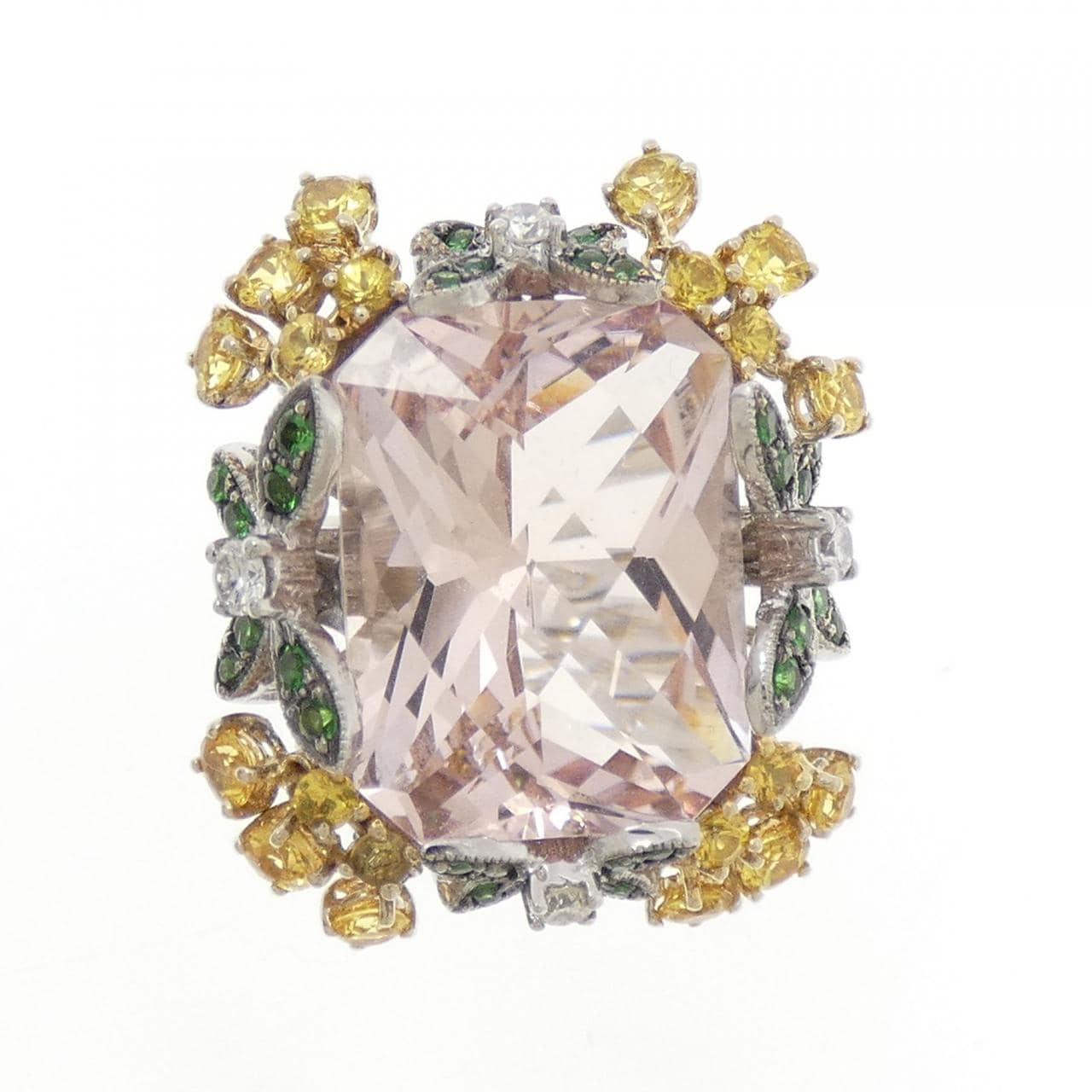 750WG/750YG モルガナイト リング 11.16CT