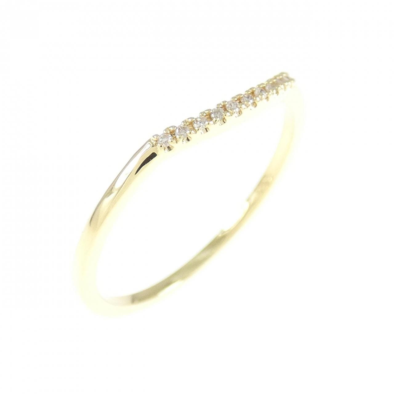 [BRAND NEW] K18YG Diamond ring 0.03CT