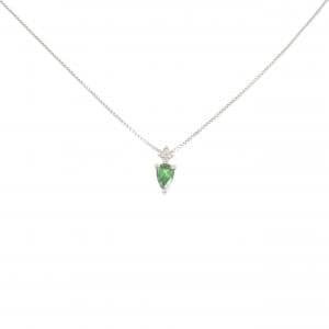 【新品】PT ガーネット ネックレス 0.20CT