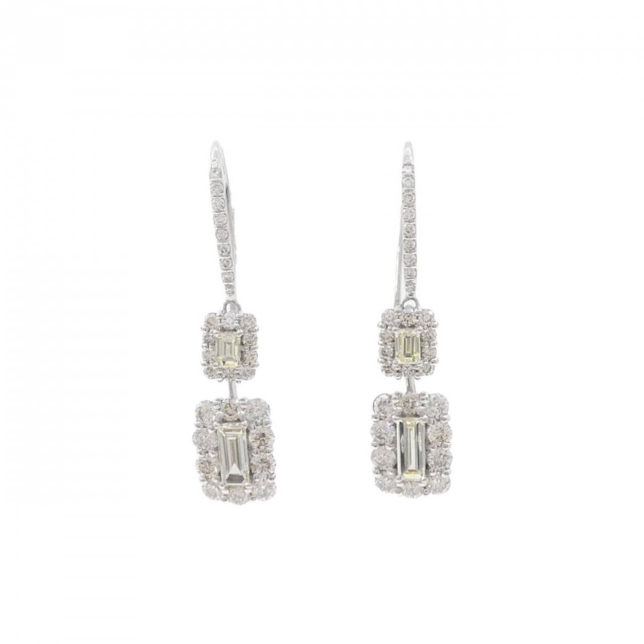 [新品] PT950钻石耳环 1.54CT