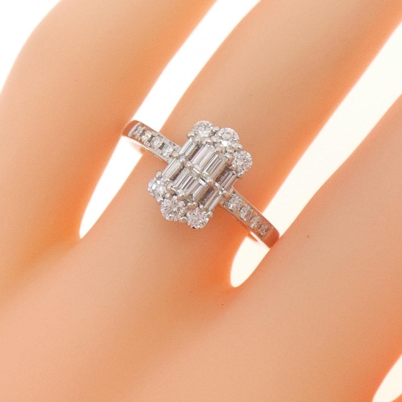 【新品】PT900 ダイヤモンド リング 0.50CT