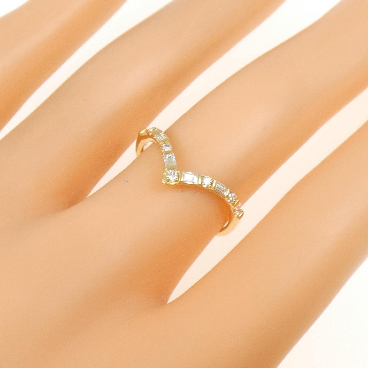 【新品】K18YG ダイヤモンド リング 0.30CT