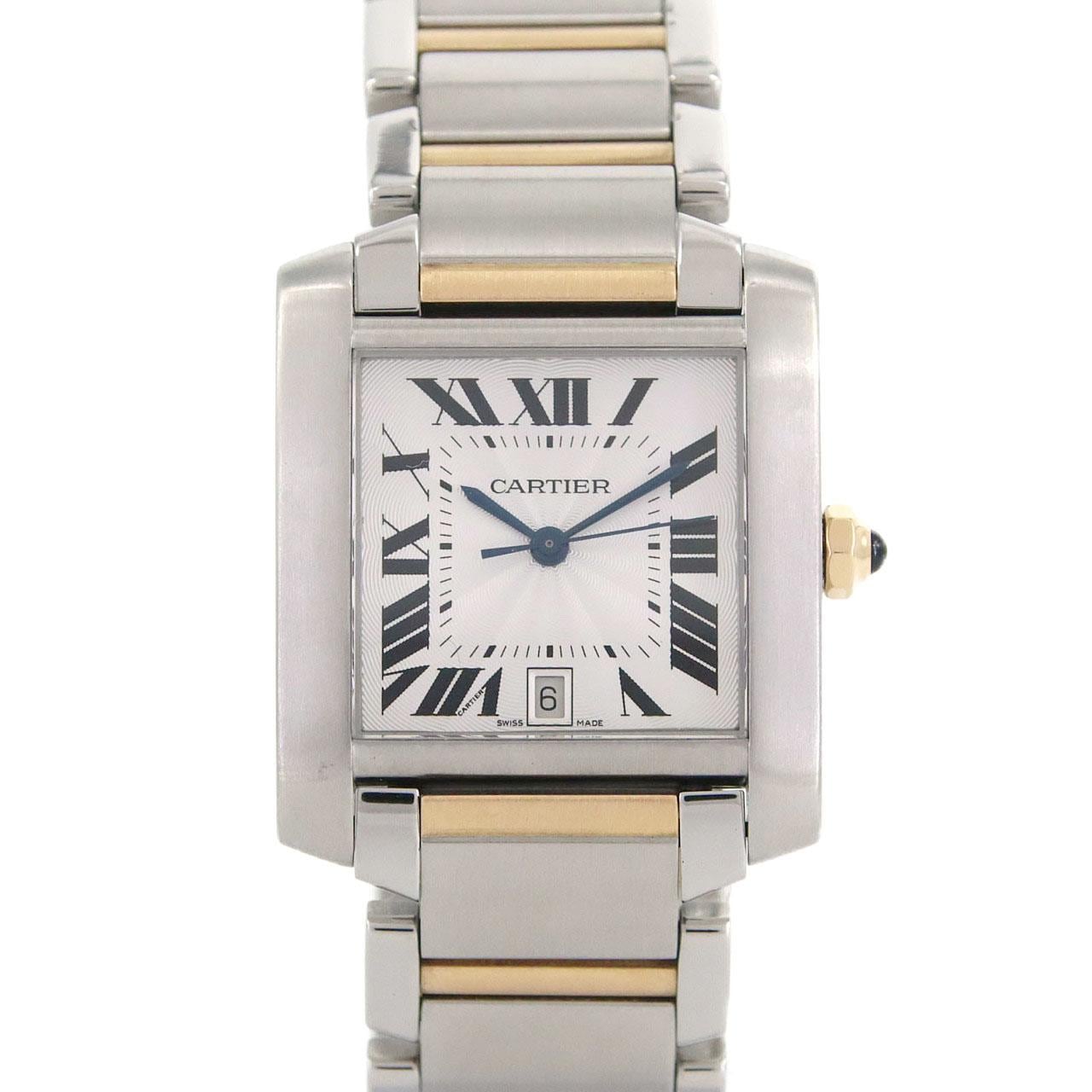 カルティエ タンクフランセーズLM コンビ W51005Q4 SSxYG 自動巻