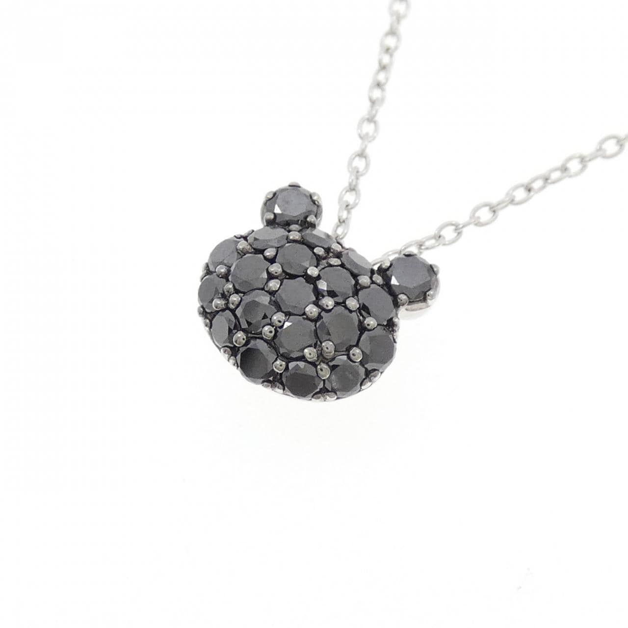 K18WG/K18BG ダイヤモンド ネックレス 0.58CT