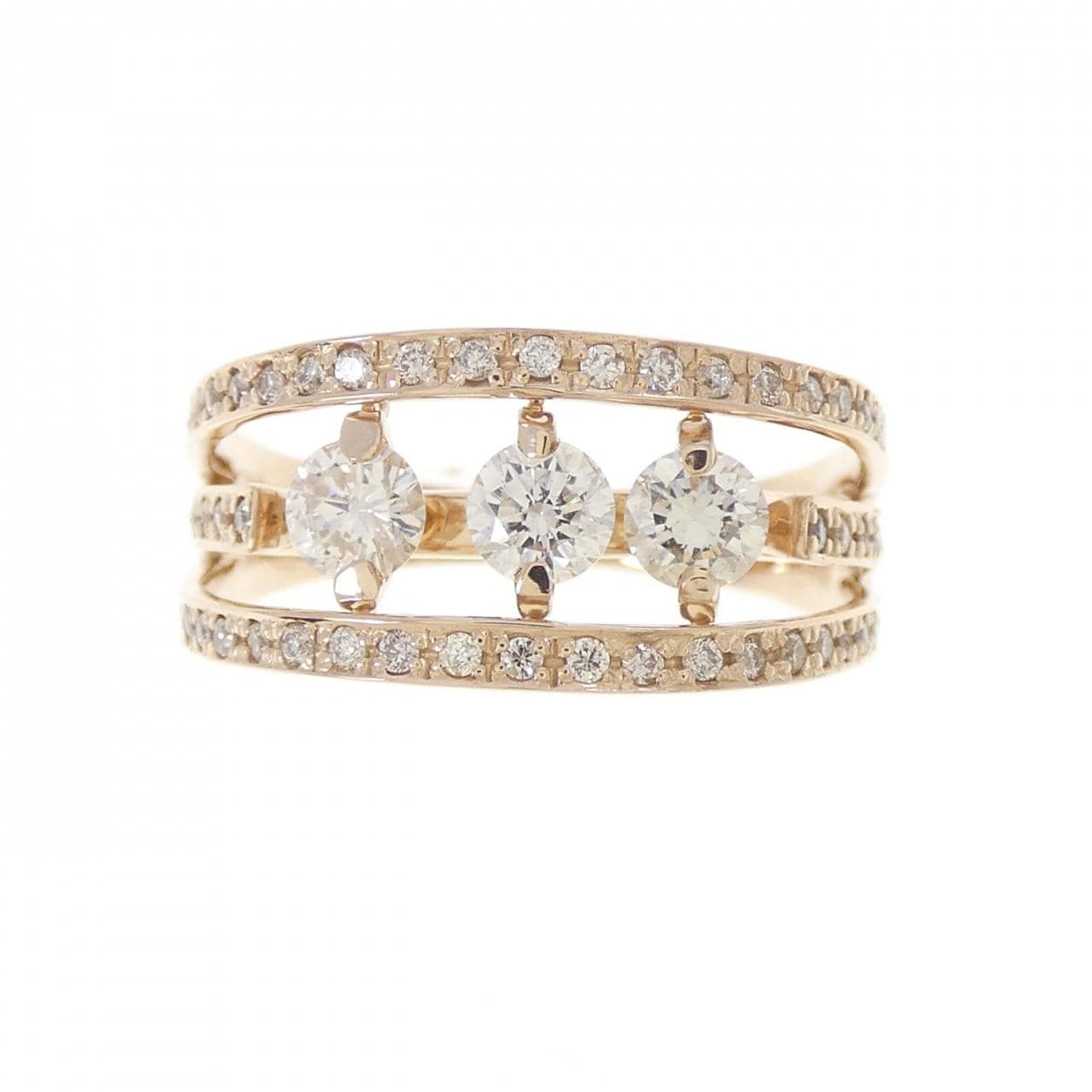 K18PG ダイヤモンド リング 0.80CT
