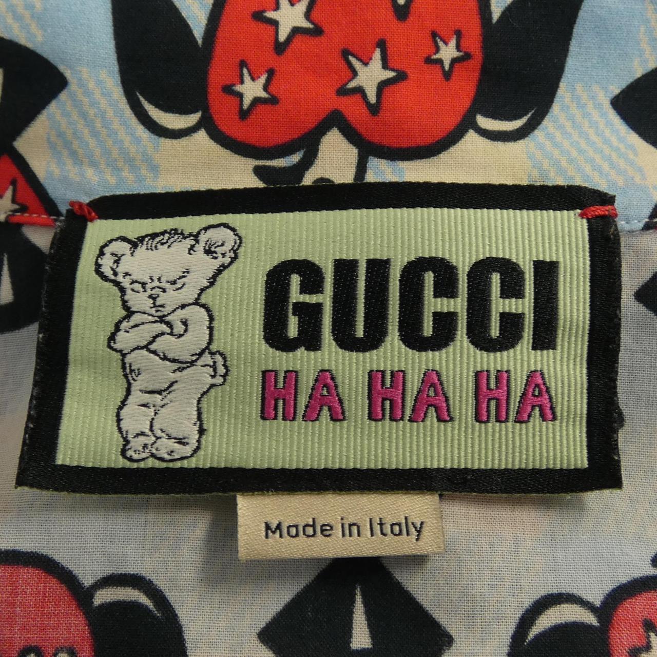 グッチ GUCCI HAHAHA 718033 ZAK3J S／Sシャツ