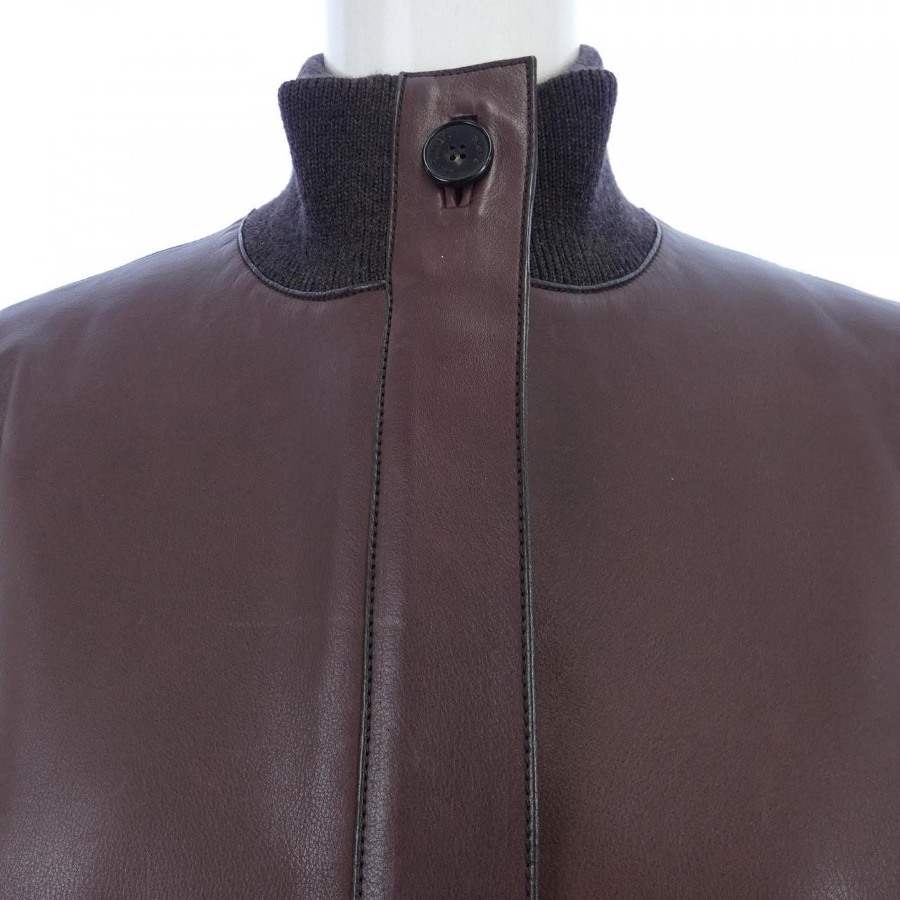 HERMES HERMES Leather Jacket