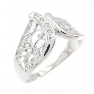 K18WG ダイヤモンド リング 0.03CT