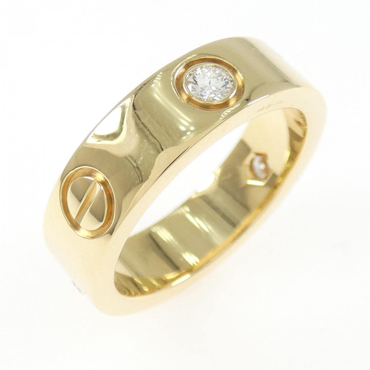 カルティエ ラブ ハーフダイヤ リング