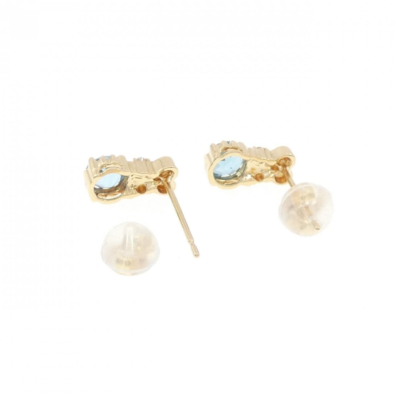 K18YG ブルートパーズ ピアス