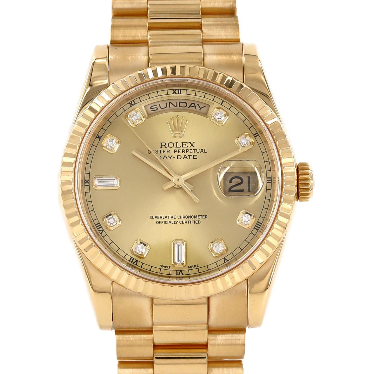 ROLEX Day Date 118238A YG自动上弦P 编号