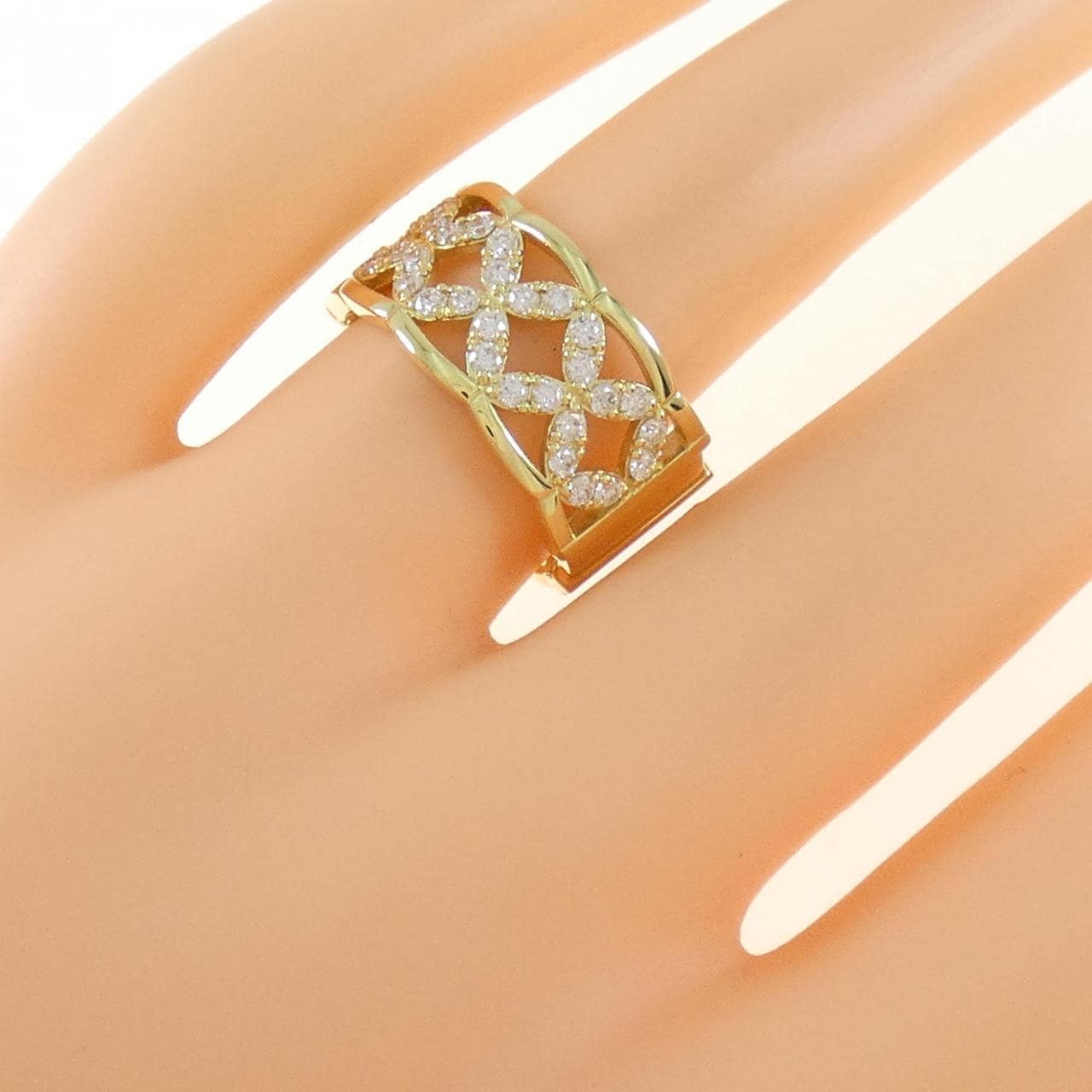 K18YG ダイヤモンド リング 0.56CT