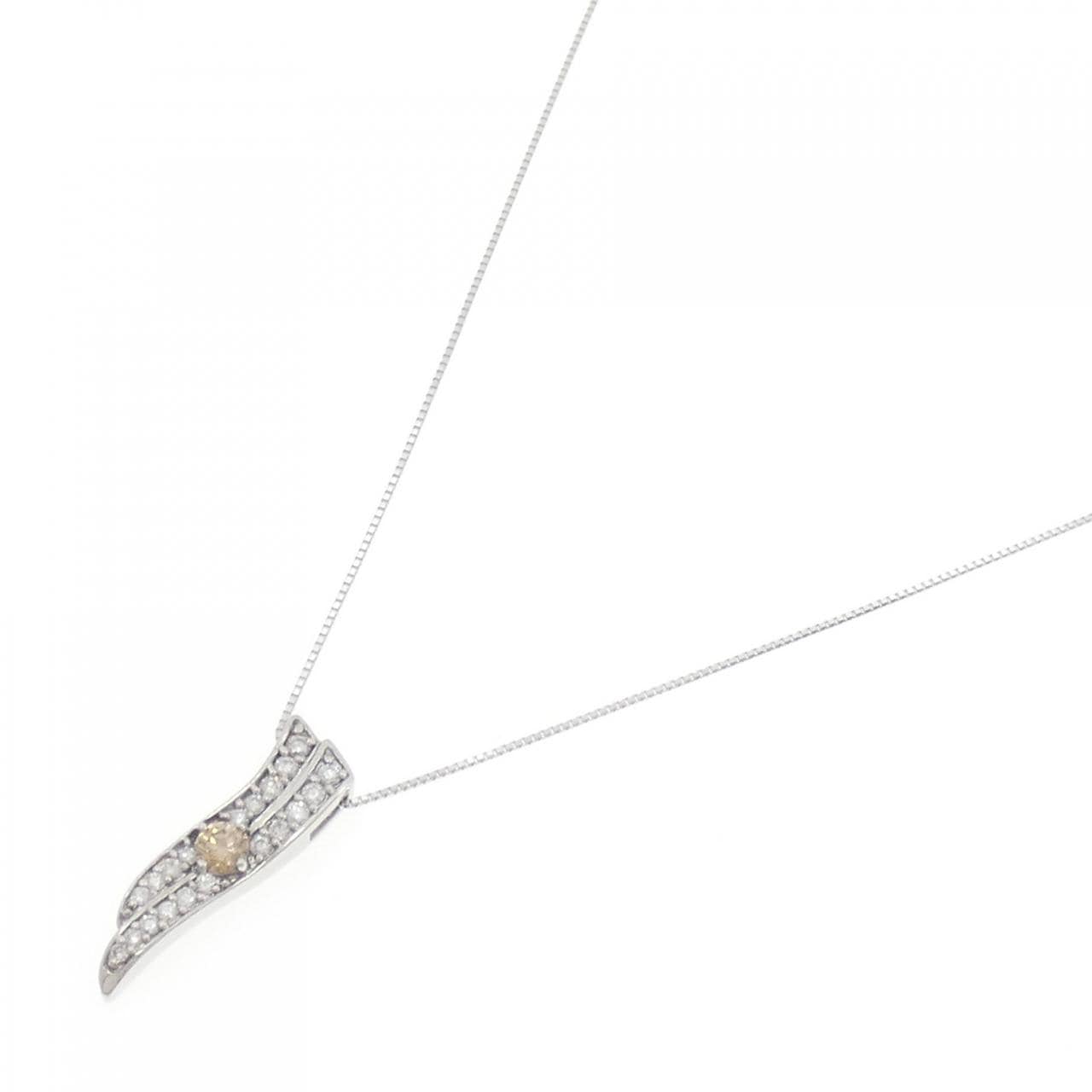 K18WG ダイヤモンド ネックレス 0.50CT