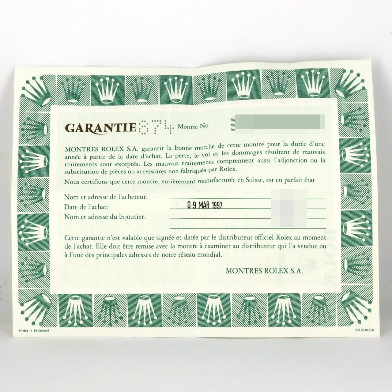 ロレックス サブマリーナーノンデイト 14060 SS 自動巻 T番