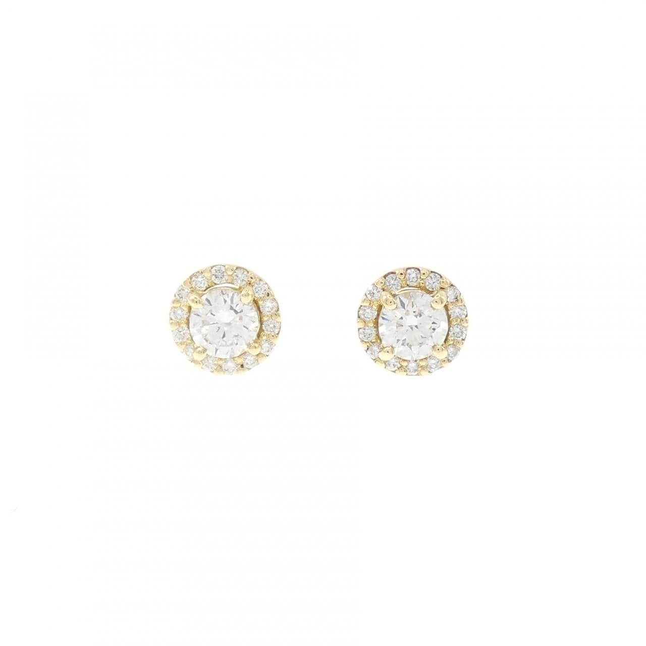 【リメイク】K18YG/ST ダイヤモンド ピアス 0.251CT 0.258CT F VS1 VG-G