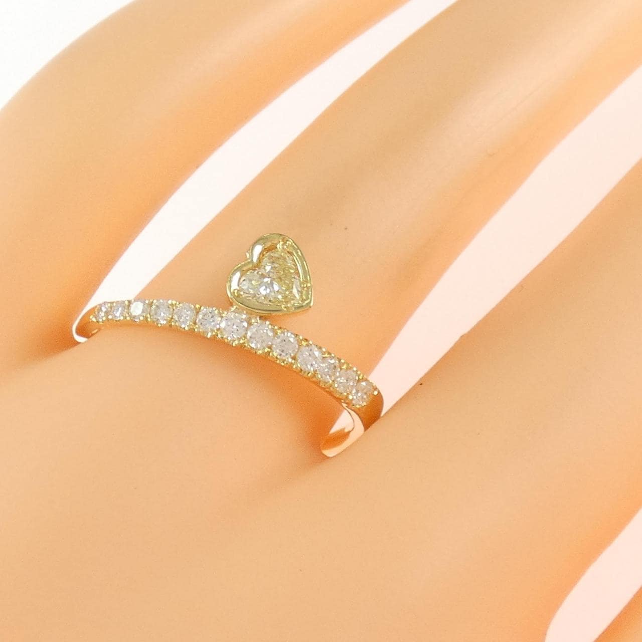 Natori Sayuri Heart Diamond ring 0.21CT