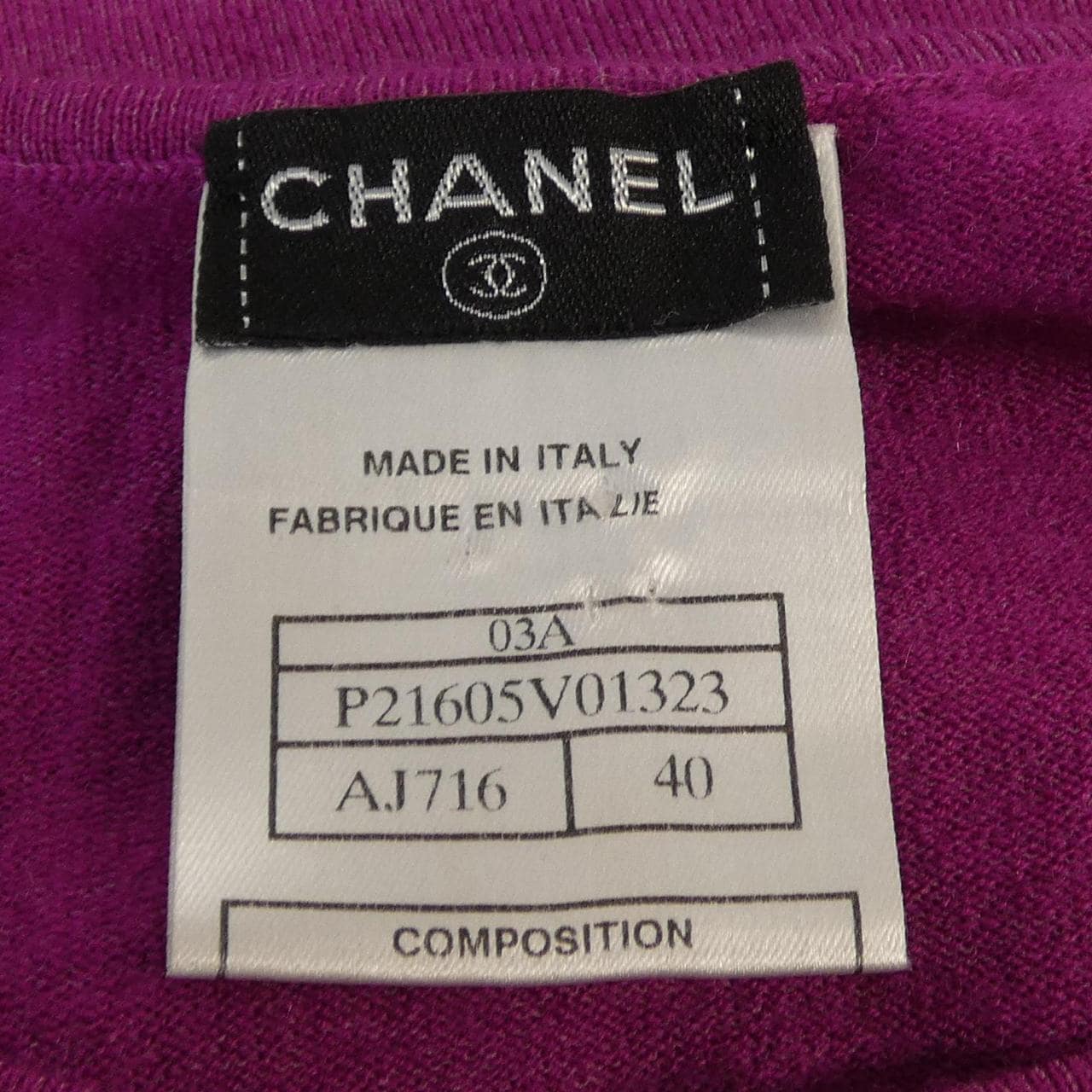 【ヴィンテージ】シャネル CHANEL P21605V01323 03A ニット