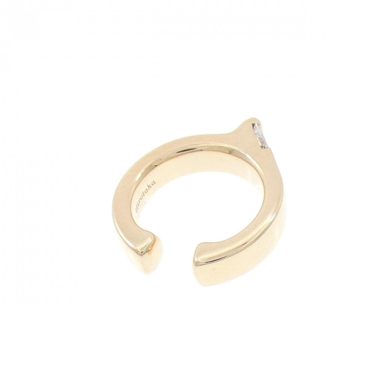 ヒロタカ ダイヤモンド イヤーカフ 片耳