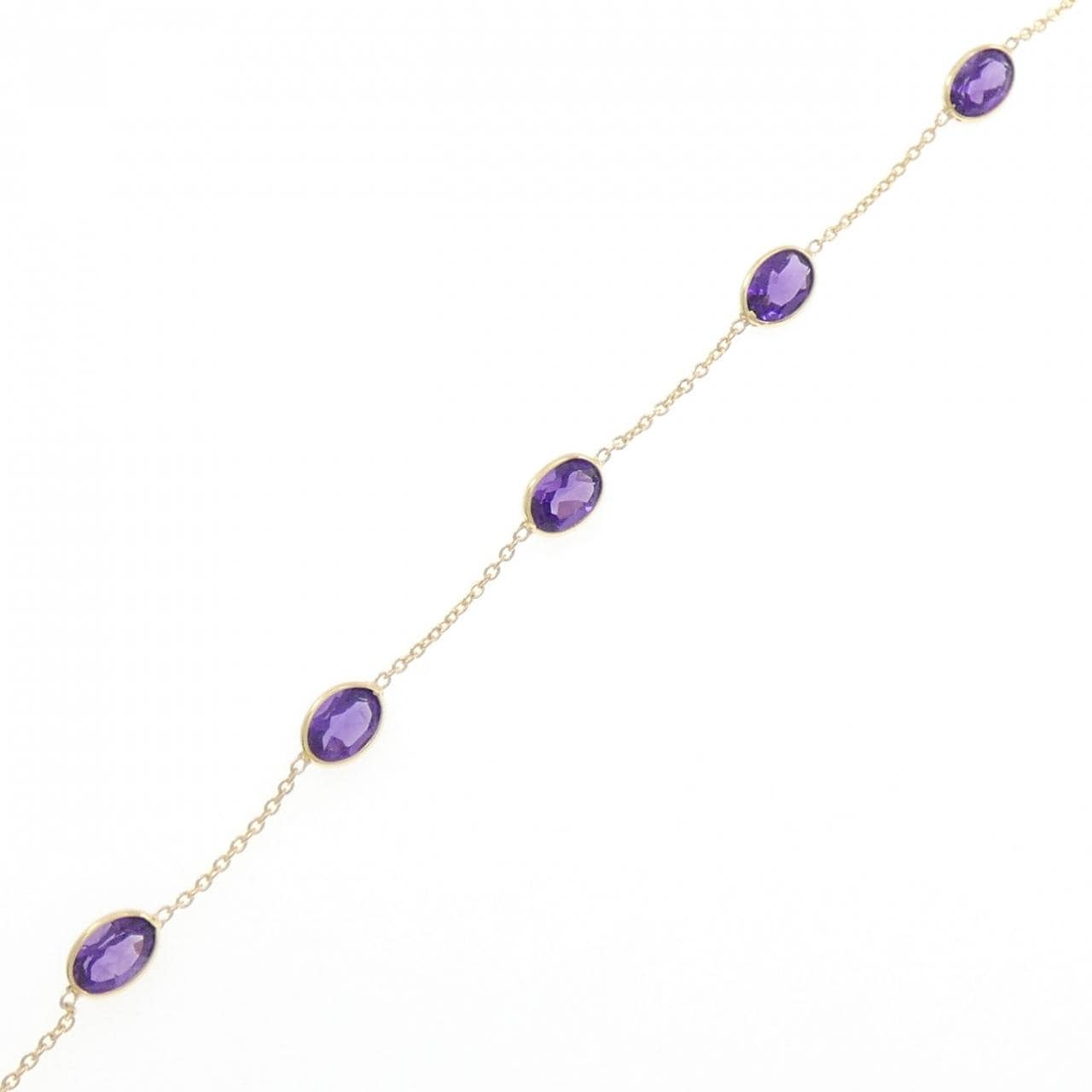 750YG アメジスト ブレスレット