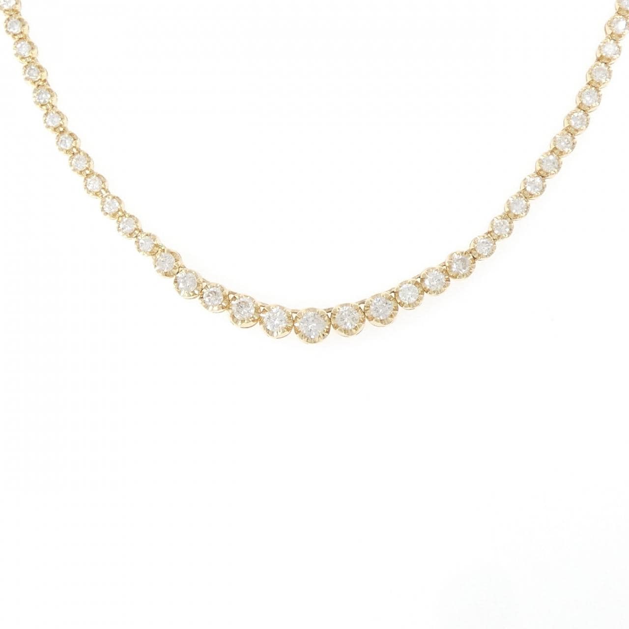K18YG ダイヤモンド ネックレス 5.02CT
