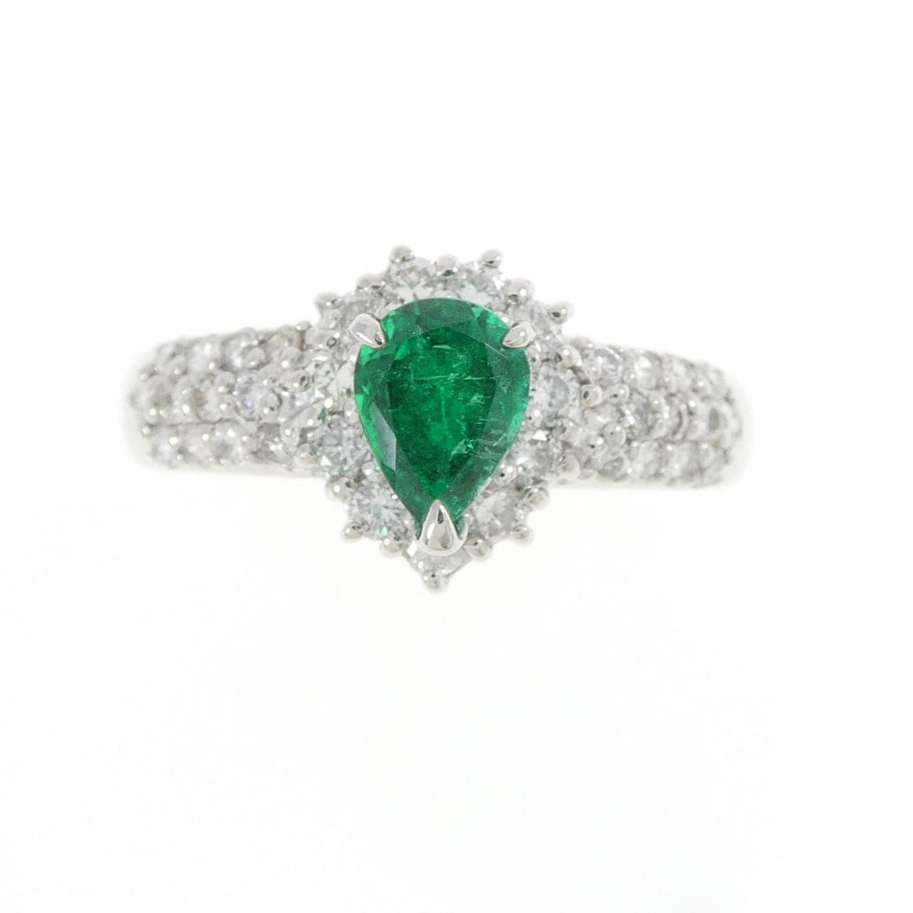 PT900 エメラルド リング 0.50CT