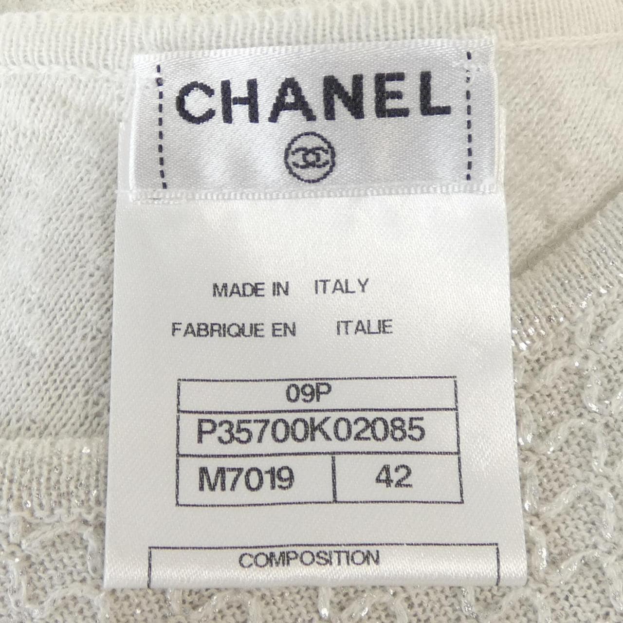 シャネル CHANEL P35700K02085 09P ニット