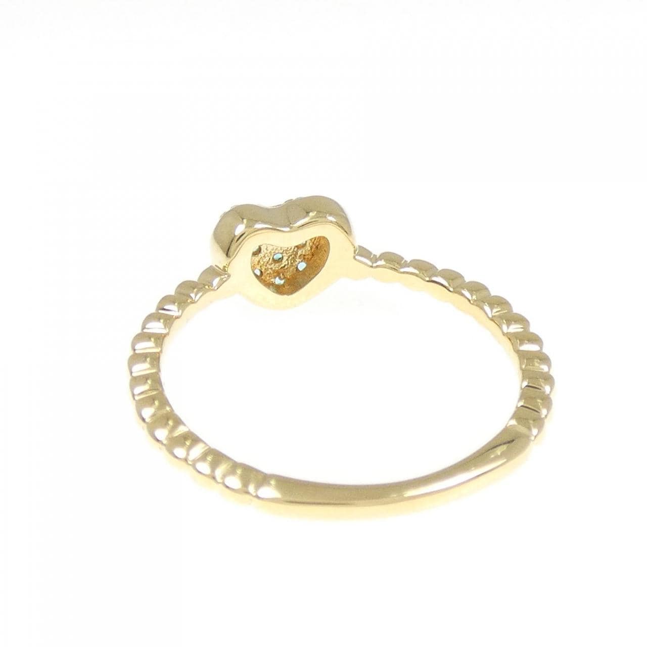 K18YG ハート トルマリン リング 0.10CT
