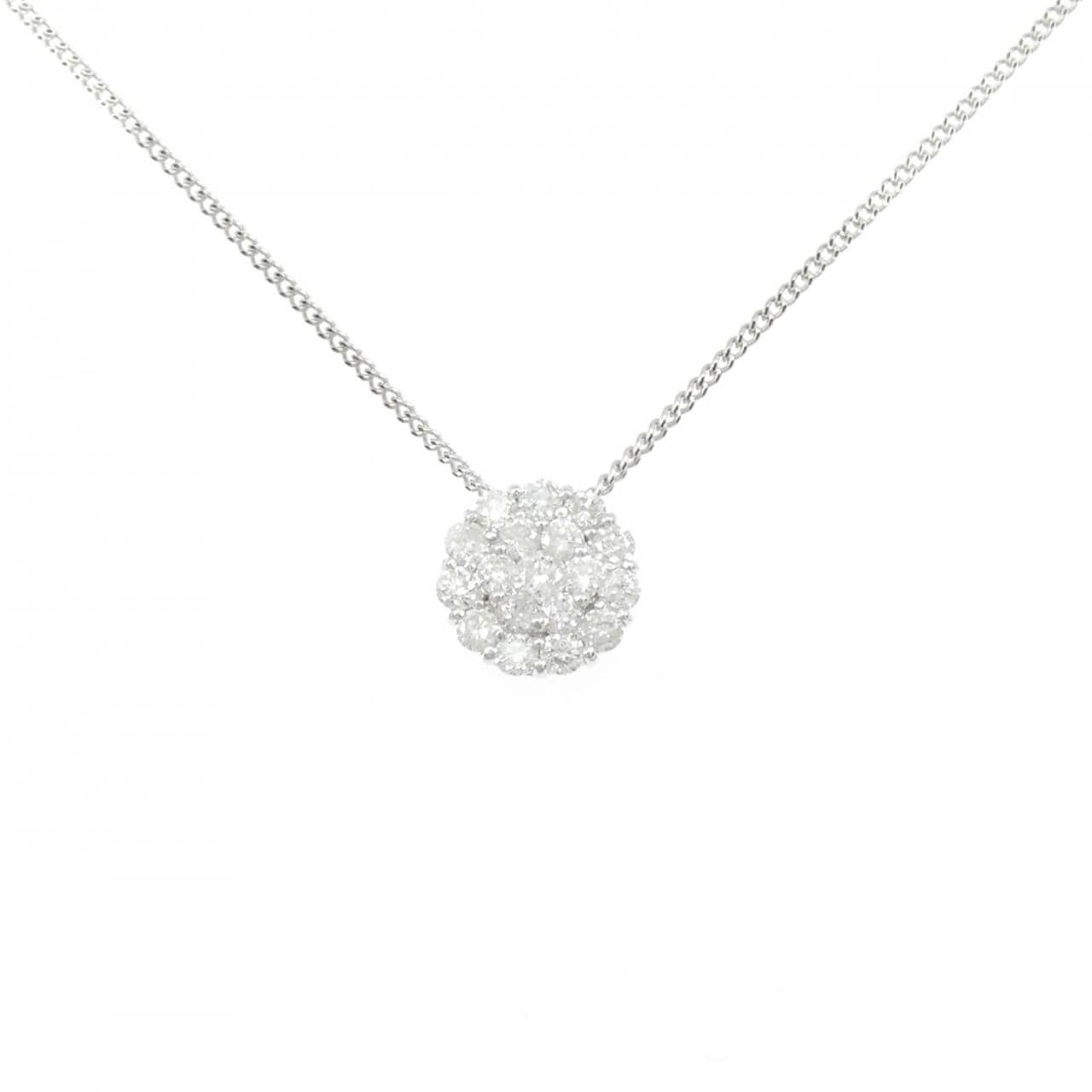 K18WG ダイヤモンド ネックレス 0.70CT