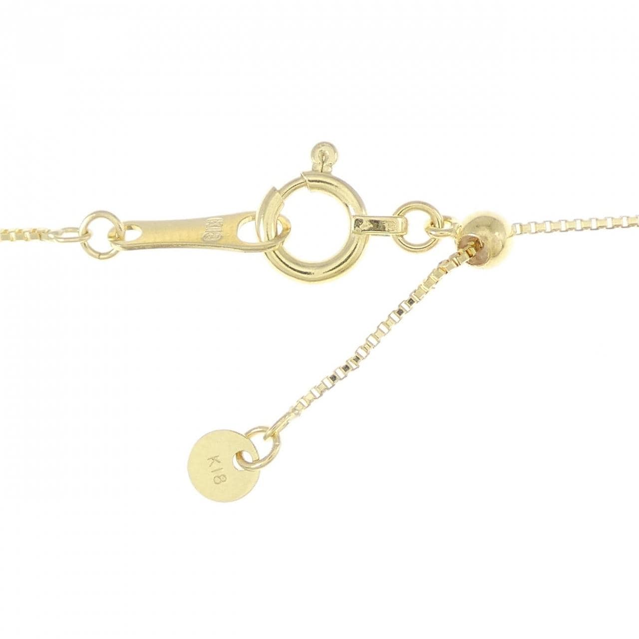 [BRAND NEW] K18YG Garnet Necklace 0.31CT