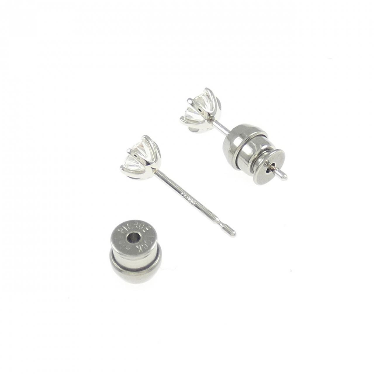 【リメイク】PT900/ST ダイヤモンド ピアス 0.258CT 0.265CT D SI1 3EXT-EXT H&C