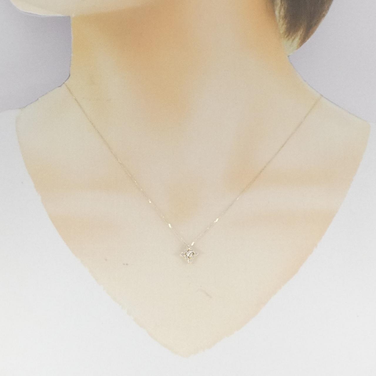 【新品】K10YG ダイヤモンド ネックレス 0.20CT
