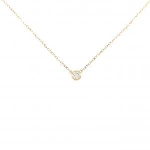 K18YG ソリティア ダイヤモンド ネックレス 0.10CT
