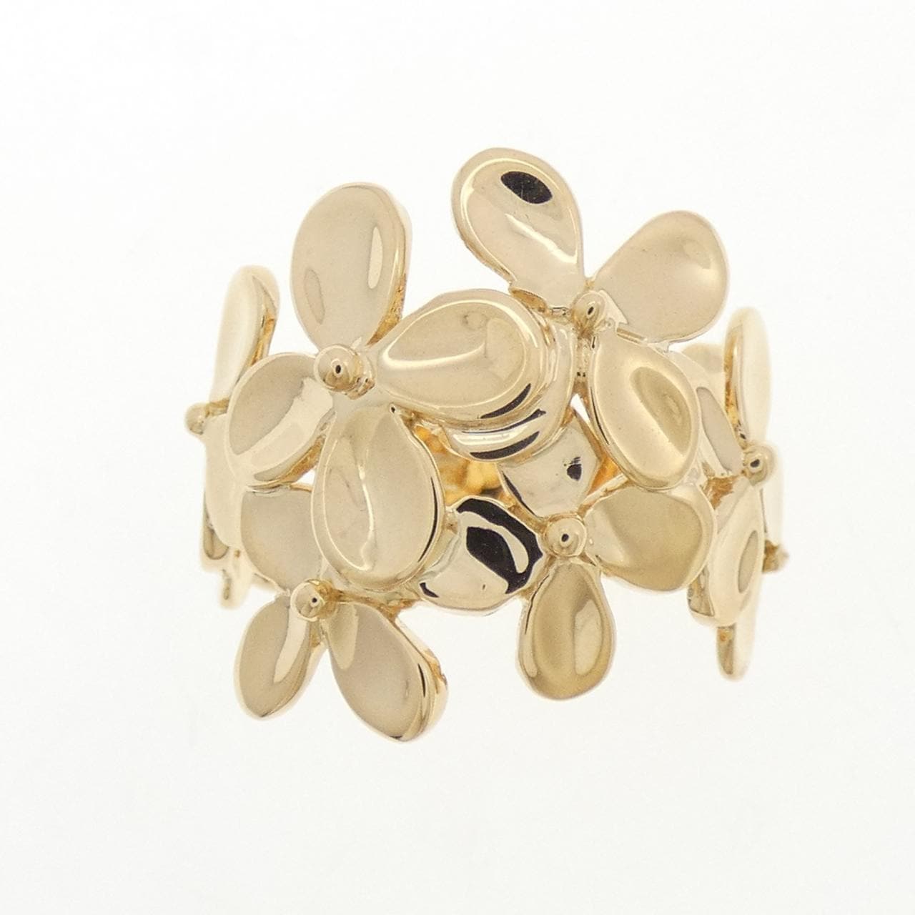 K18YG フラワー リング