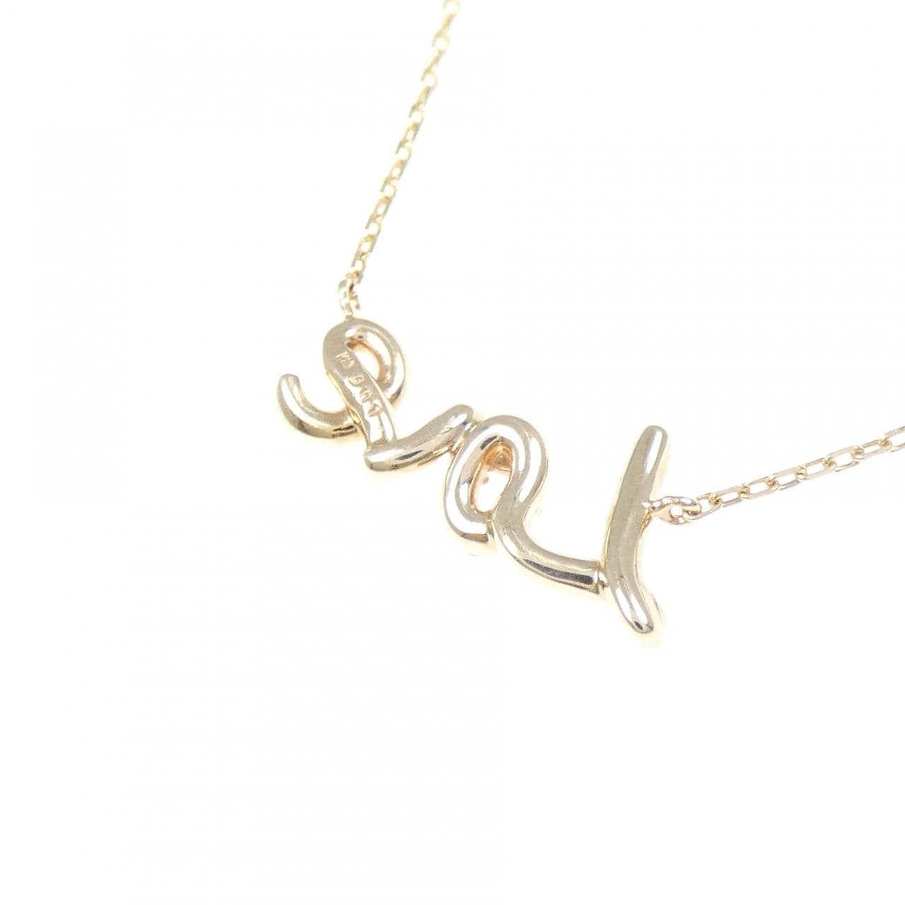 K10YG ダイヤモンド ネックレス 0.01CT