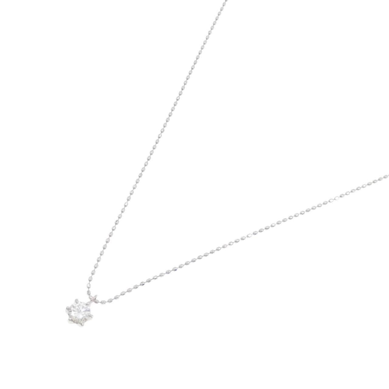 PT900/PT850 ソリティア ダイヤモンド ネックレス 0.188CT