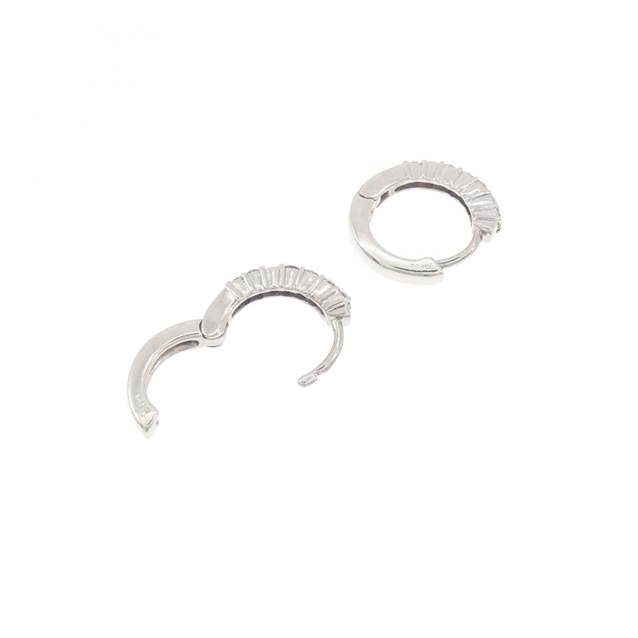 K14WG ダイヤモンド ピアス 0.30CT