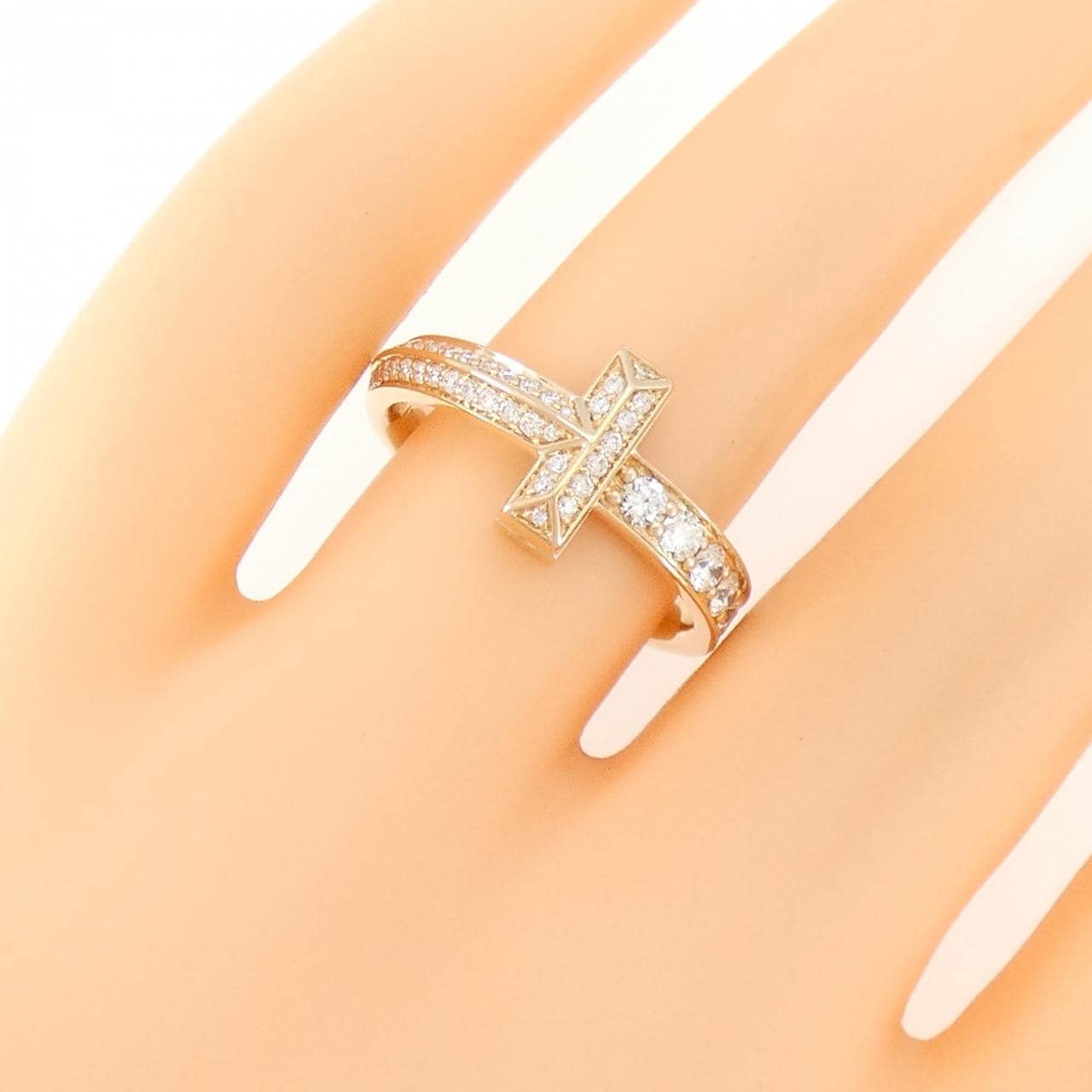 TIFFANY T 一枚窄戒指 0.45CT