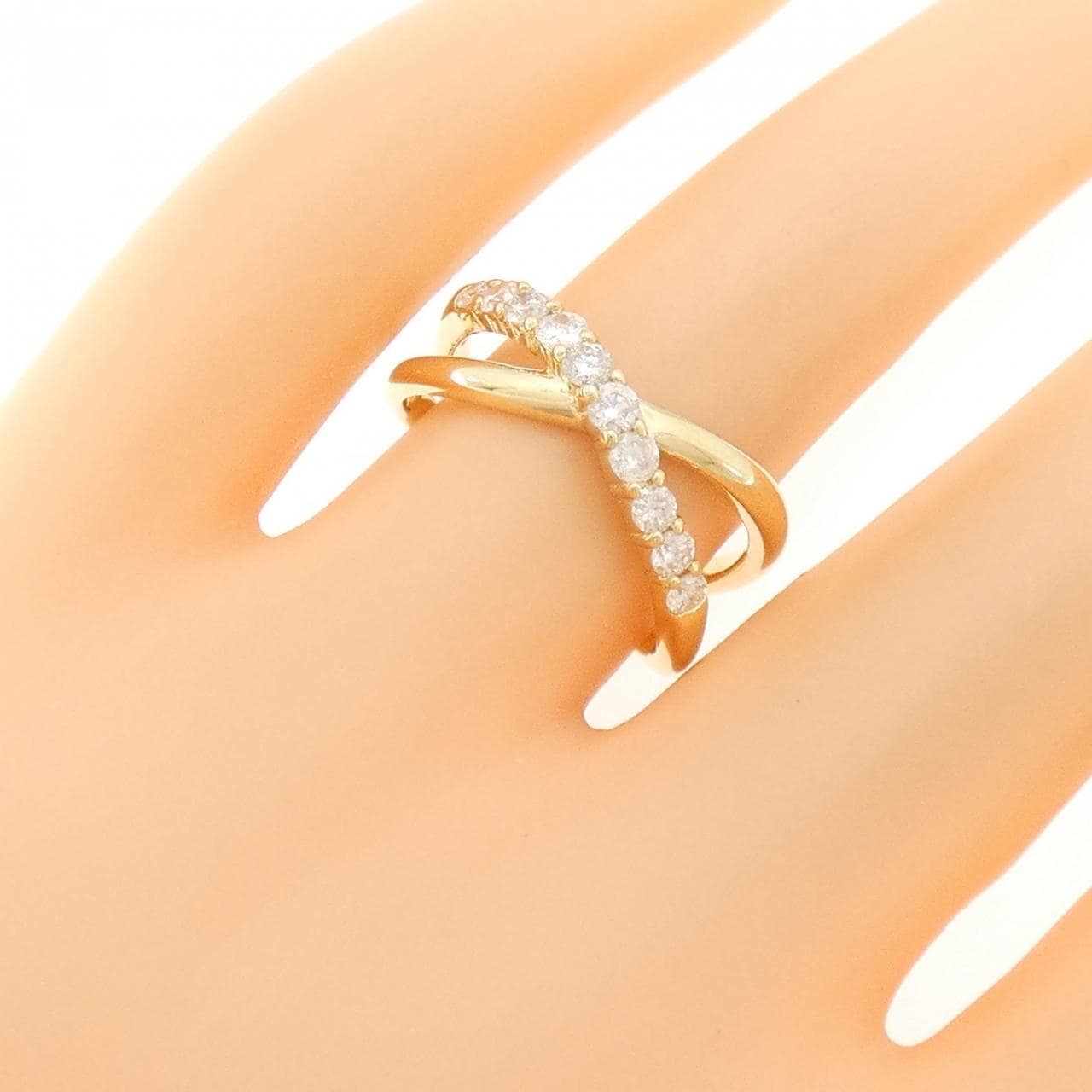 K18YG ダイヤモンド リング 0.50CT