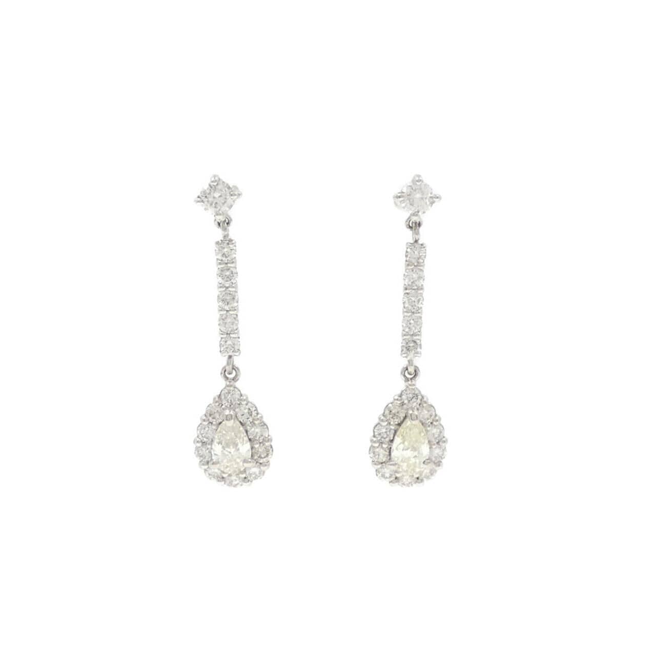 【新品】PT900 ダイヤモンド ピアス 0.80CT