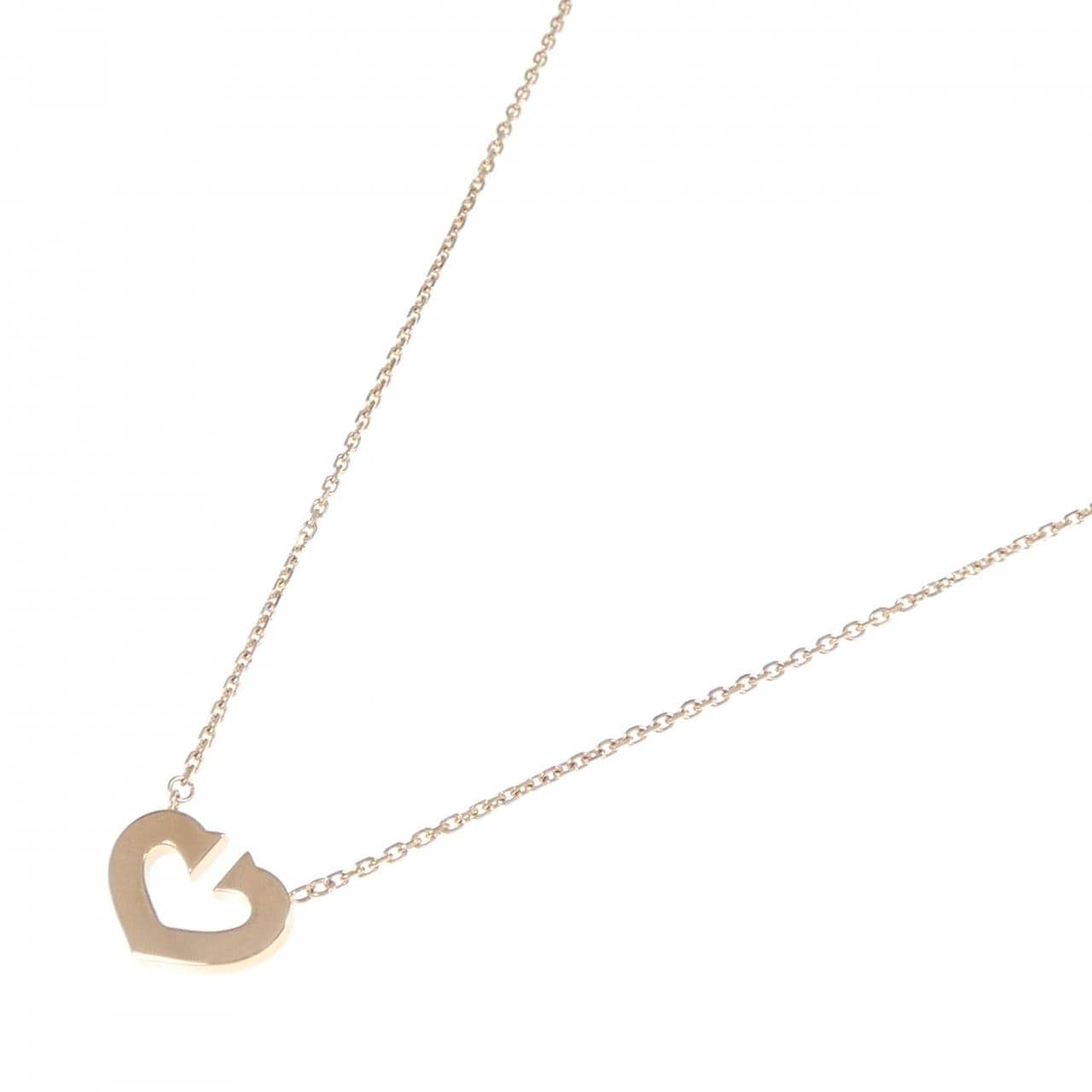 Cartier C heart项链