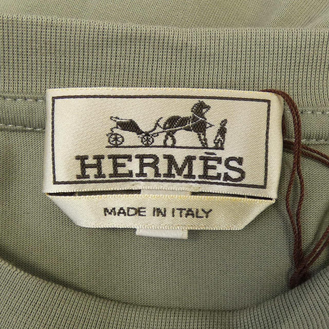 エルメス HERMES ミニレザーパッチ　ジュ ダドレス JEU D'ADRESS 457930HA Tシャツ
