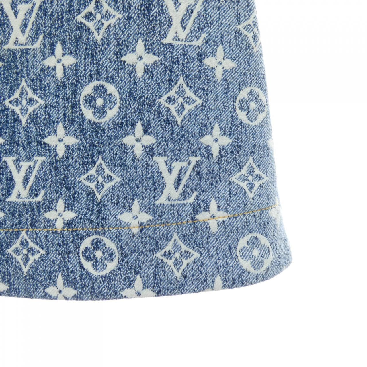 LOUIS VUITTON Monogram提花牛仔半身裙 FMSK27KJ2